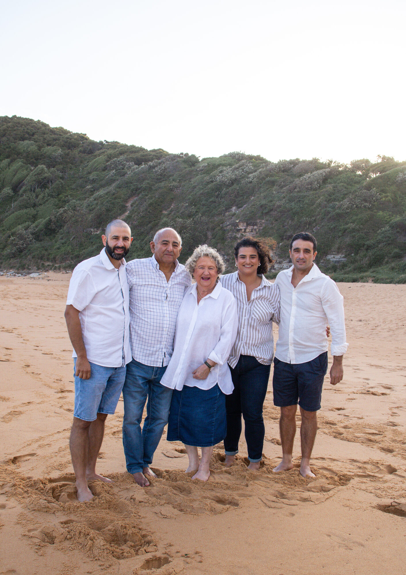 Extended family photography Sydney — beach session